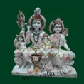 Shiv Parivar Marble Idol