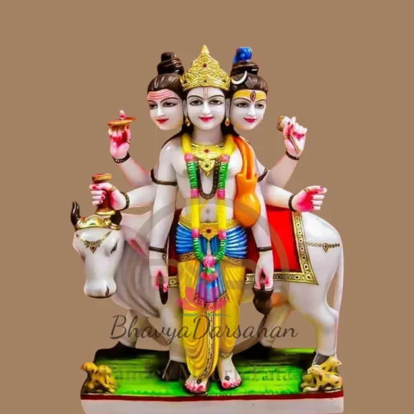 Dattatreya Marble Statue